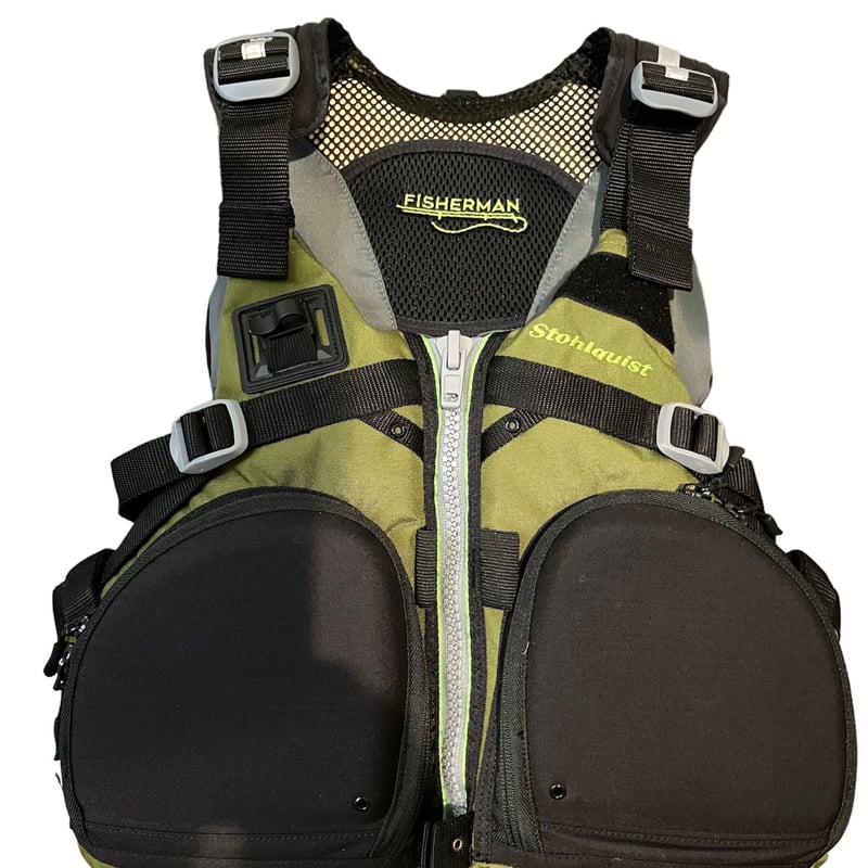 ストールクイスト フローティングベスト フィッシャーマン Olive Green Amazon | Stohlquist(ストールクイスト) FISHERMAN OLIVE SM/MD