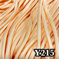 Y215 パステルオレンジ パラコード 4mm 100m  光沢あり