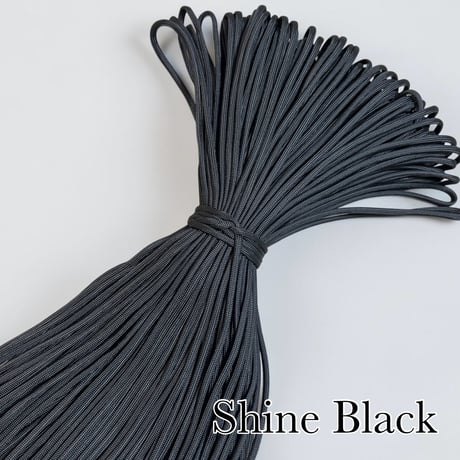 #089 Shine Black(光沢) パラコード 4mm 100m
