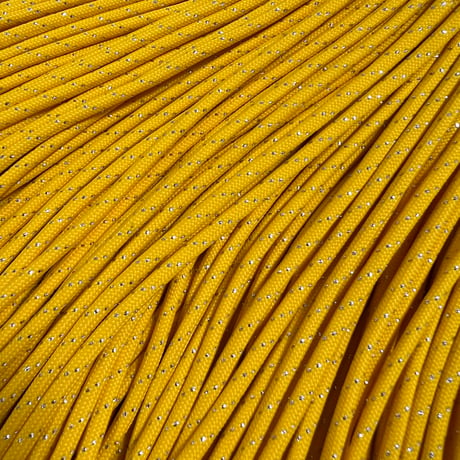 #088-2 Sunflower Gold Glitter パラコード 4mm 100m