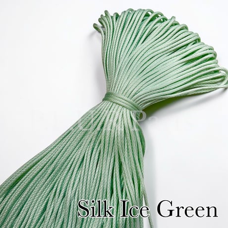 #157 Silk Ice Green パラコード 4mm 100m 光沢あり