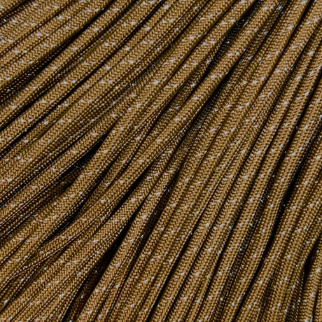 #047-2 Cocoa Brown Glitter パラコード 4mm 100m