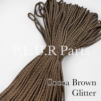 #047-2 Cocoa Brown Glitter パラコード 4mm 100m