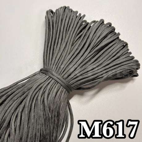 M617 チャコールアッシュグレー パラコード 4mm 100m