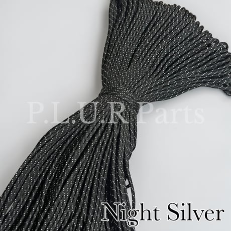#199 Night Silver  パラコード 4mm 100m
