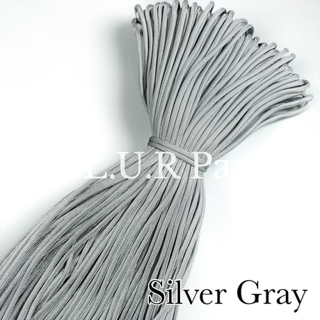 #068 Silver Grey (光沢あり)パラコード 4mm 100m