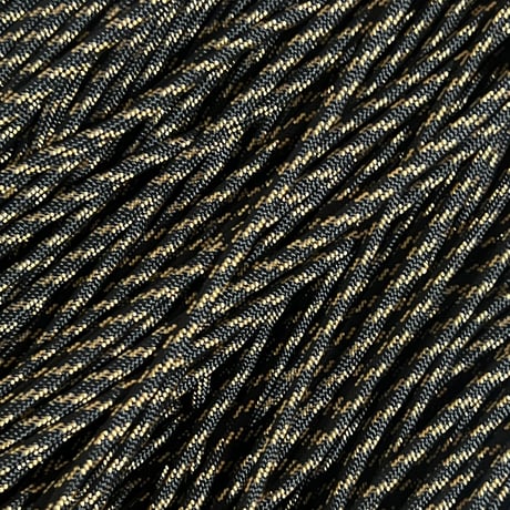 #288 Black Gold  光沢あり パラコード 4mm 100m