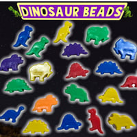アメリカ製 ダイナソー 恐竜 アクリルビーズ 10個