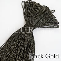 #288 Black Gold  光沢あり パラコード 4mm 100m