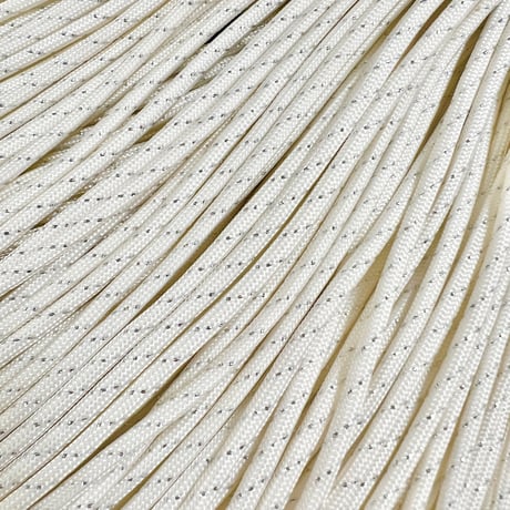 #072-2 Milk Ivory Glitter パラコード 4mm 100m