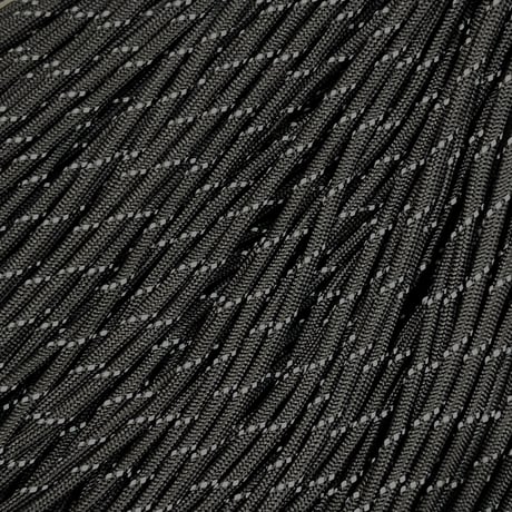 #121 Black 反射板入り  パラコード 4mm 100m