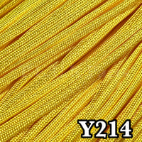 Y214 光沢イエロー パラコード 4mm 100m