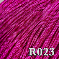 R023 カメリアピンク パラコード 4mm 100m 光沢あり