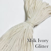 #072-2 Milk Ivory Glitter パラコード 4mm 100m