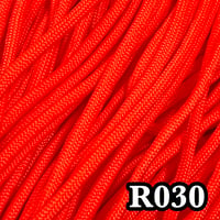 R030 ブライトレッド パラコード 4mm 100m