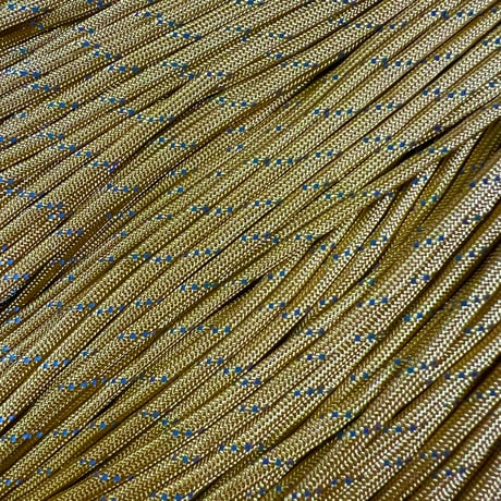 #118 Gold(光沢) 反射板入り  パラコード 4mm 100m