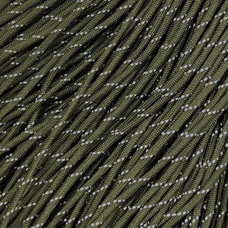#126 Olive 反射板入り  パラコード 4mm 100m