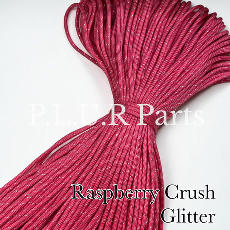 #081-2 Raspberry Crush Glitter パラコード 4mm 100m