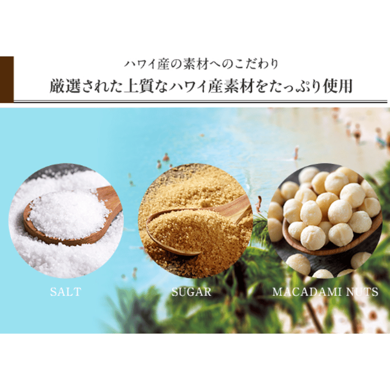マカダミアナッツ（塩味） with ハワイアン キャラメルクリスプ