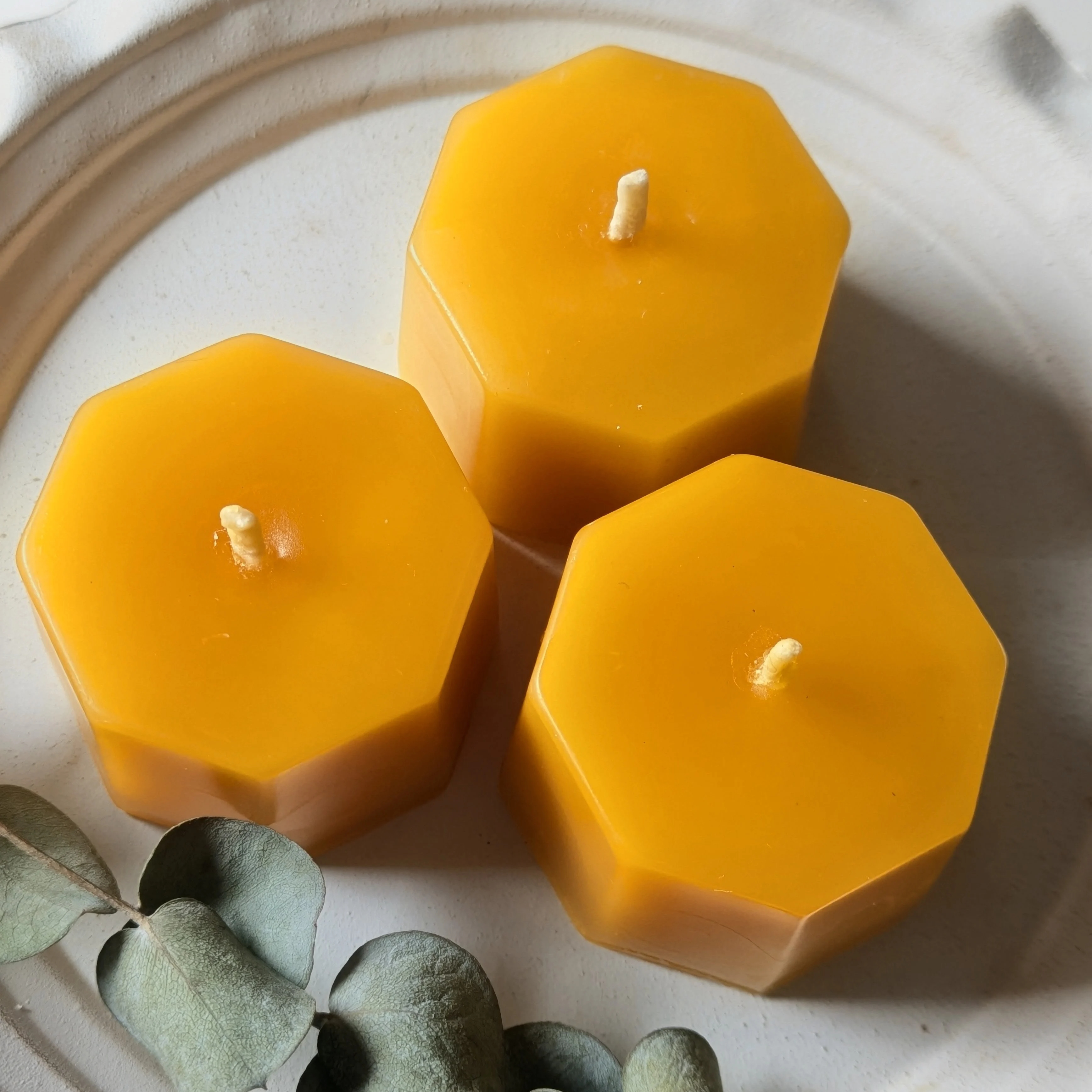 メキシコ キャンドル 3点セット 八角形キャンドル3個セット | calme candle