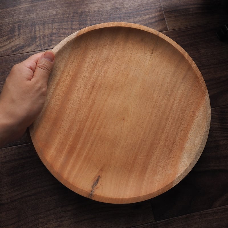 大皿　木製　木皿 木の大皿 【ワンプレートランチやメインディッシュの盛り付けに】 直径