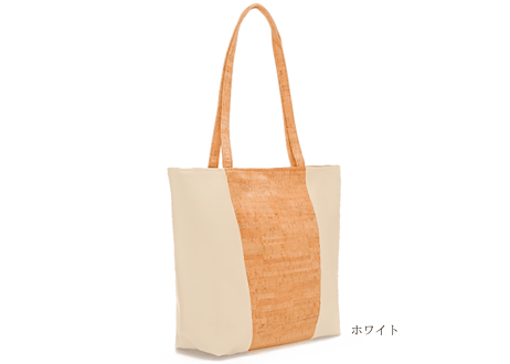 ☆ブラウン☆　Be Basic Large（ビーベイシックラージ）～天然コルクレザーの大きなトートバッグ～