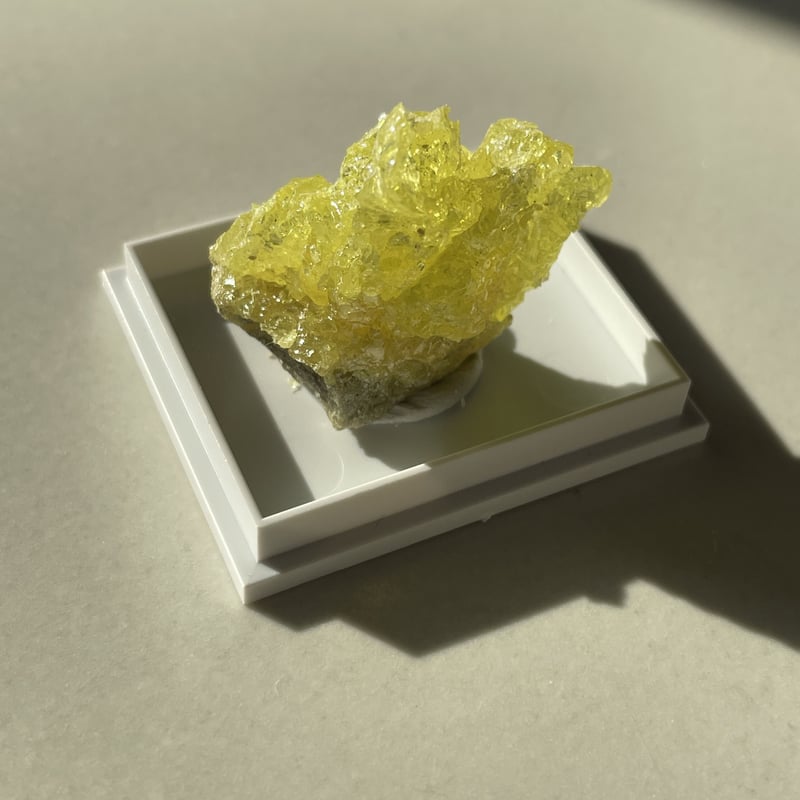 自然硫黄 黄色天然 native sulfur 元素鉱物 鉱物鉱石 鉱物女子