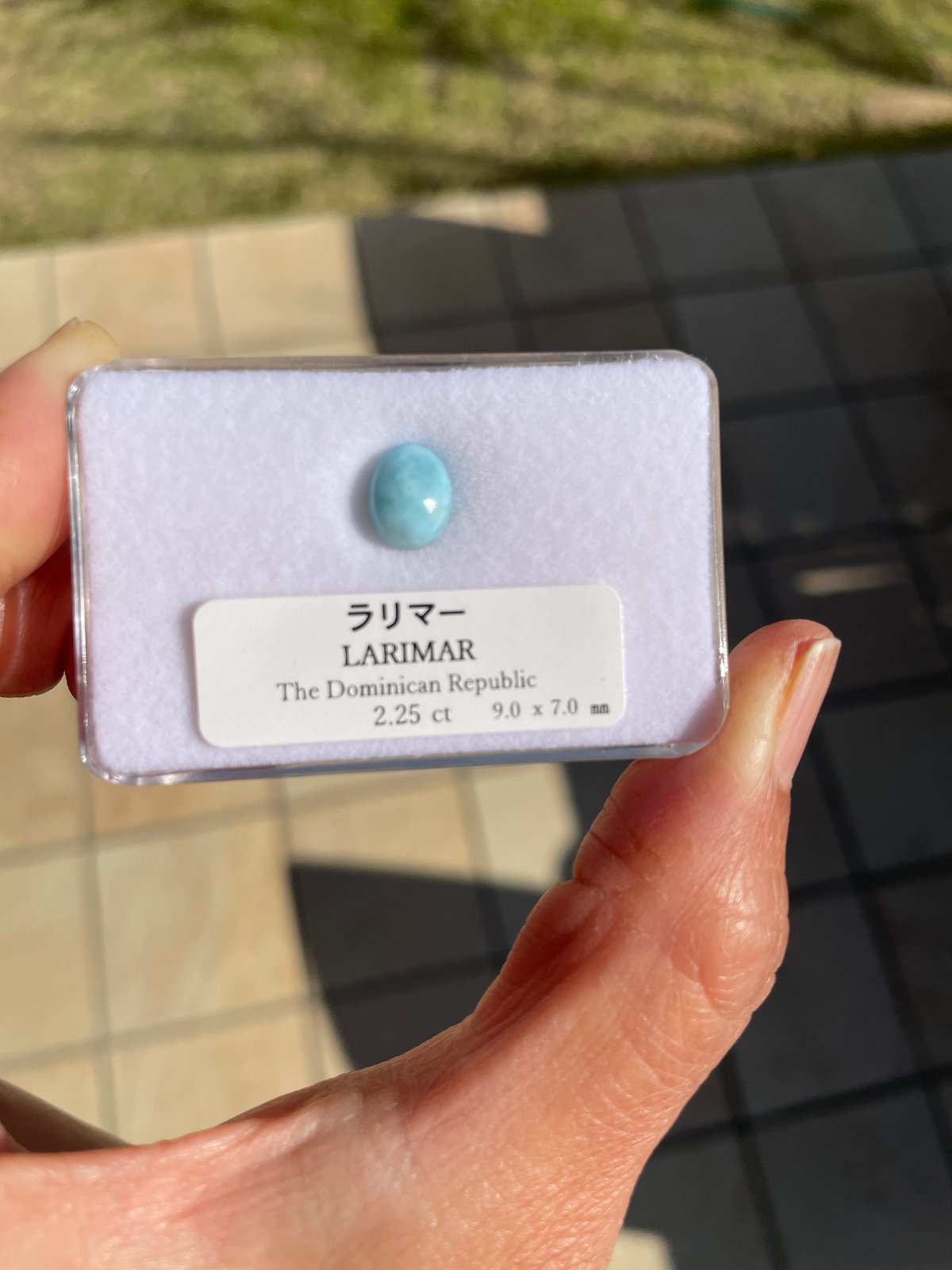 ★ラリマー しずく型 超大粒ルース 25g(SA+) ☆ラリマー しずく型 超大粒ルース 25g(SA+)