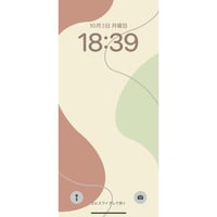 ナチュラルカラーの韓国風の壁紙（iPhone）