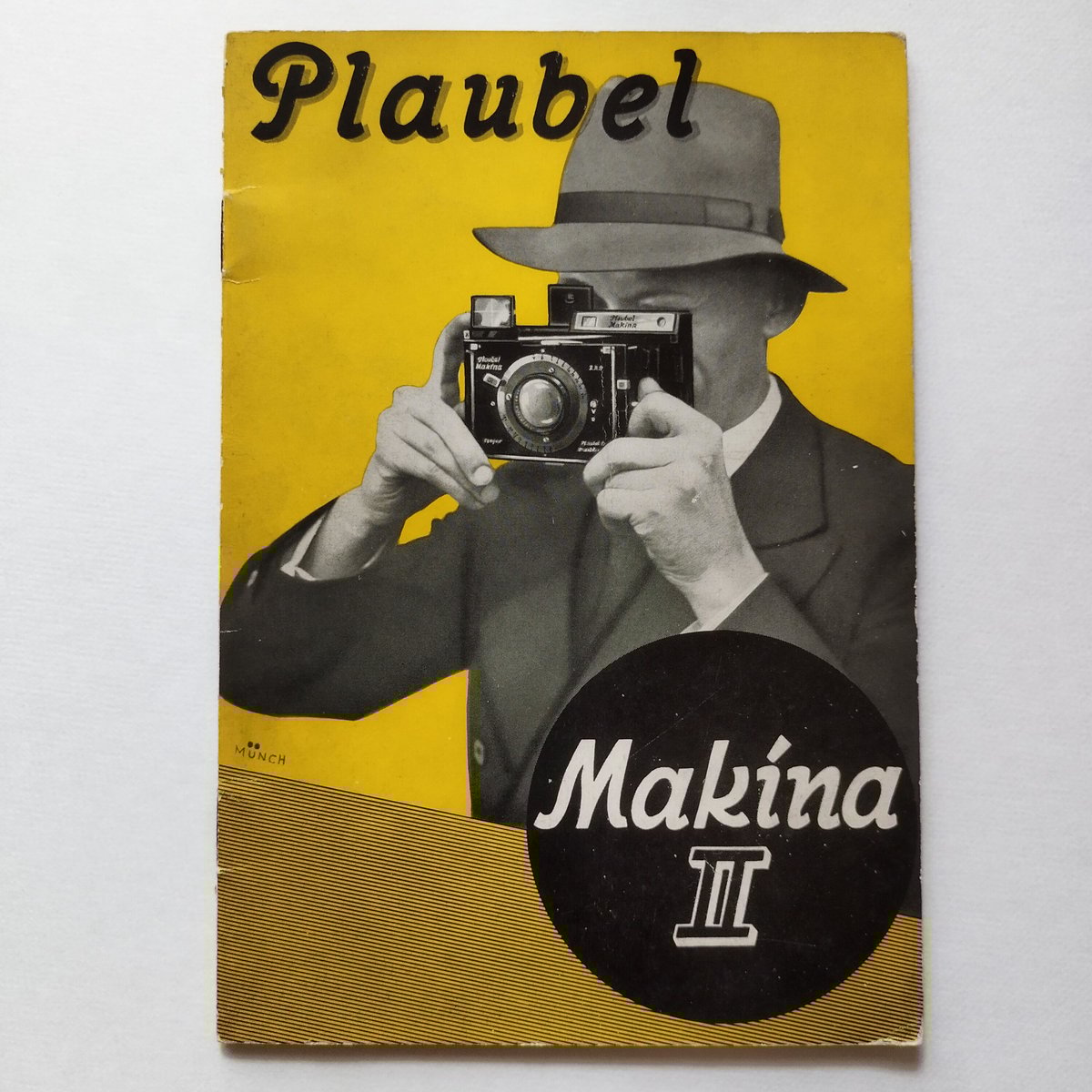 Plaubel MakinanⅡ』1930年代当時のパンフ紙もの モノクロ写真の