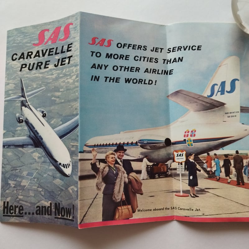 1959スカンジナビア航空パンフレット』この驚くべき情報量！ | 古書