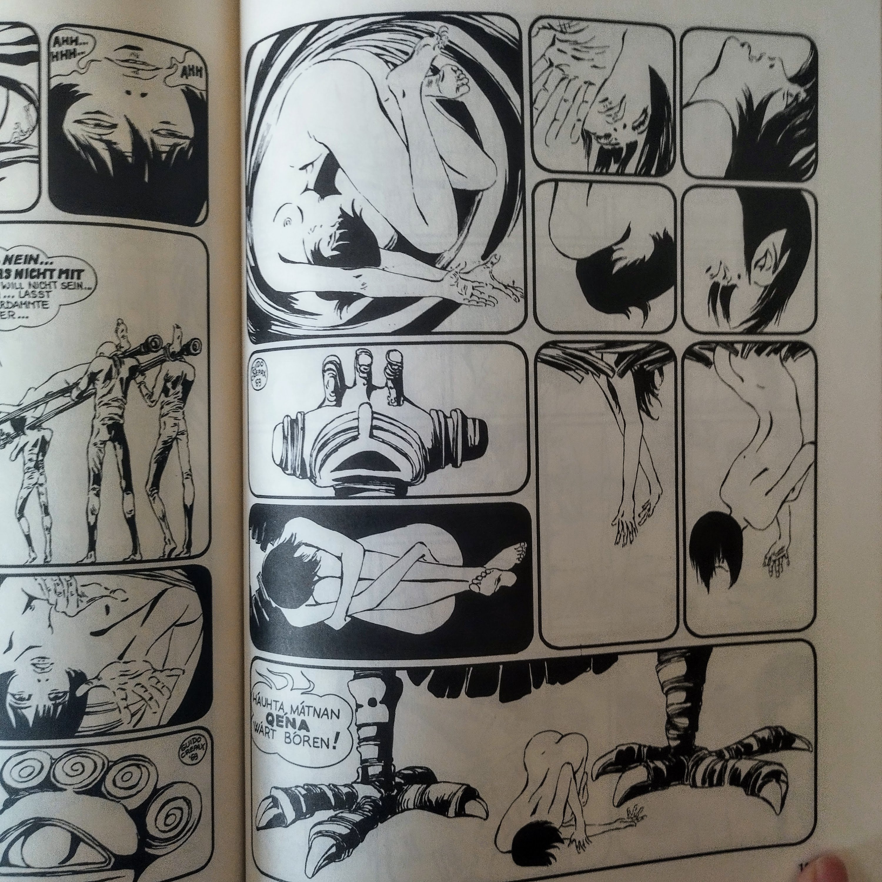 VALENTINA IN STIEFELE】 GUIDO CREPAX 細密に描きこまれた