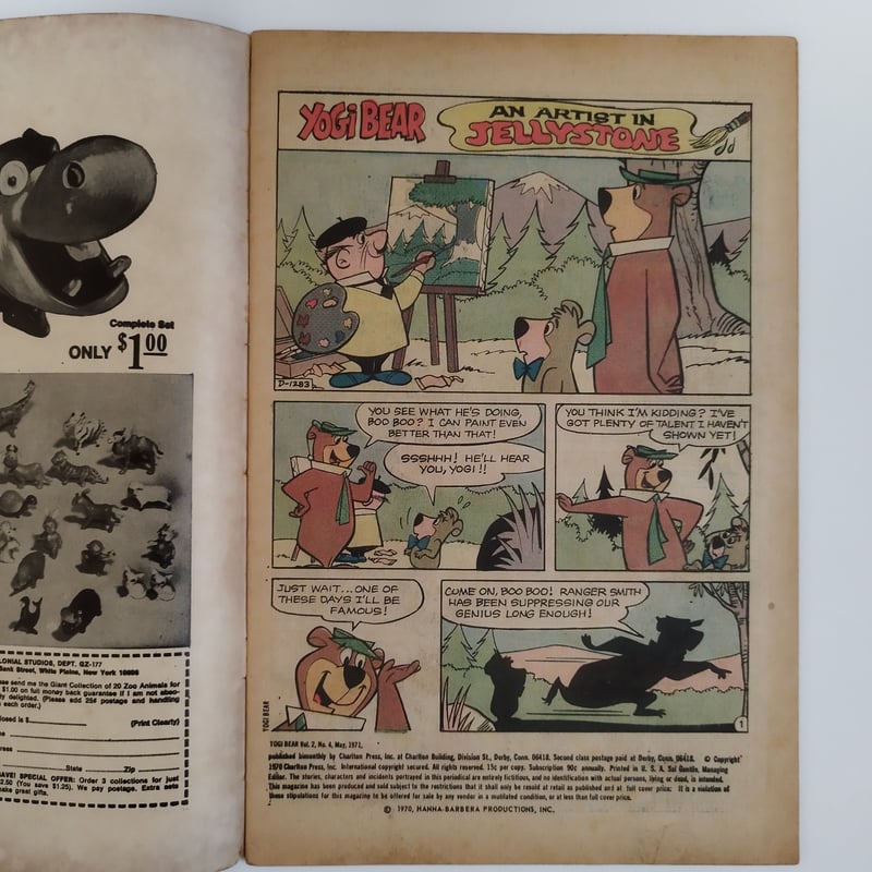 YOGI BEAR』CHARLTON COMICS ヨギベア70sビンテージコミック希少！