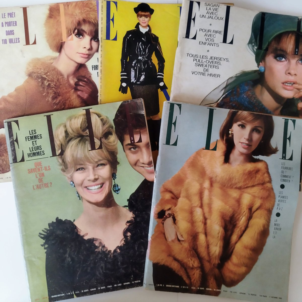 ELLE』1963年5冊セット 紙面から漂う60s仏カルチャー | 古書