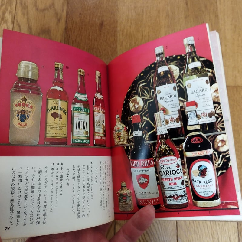 カラーブックス『洋酒入門』『カクテル入門』つまみになる2冊セット