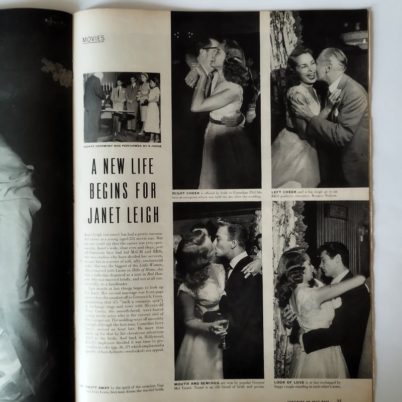 LIFE 』1951年7月30日号 ジャネット・リー表紙 惹き込まれるこの時代の