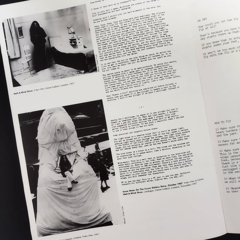 IN FACING YOKO ONO』 オノ・ヨーコ1990「In Facing」展カタログ