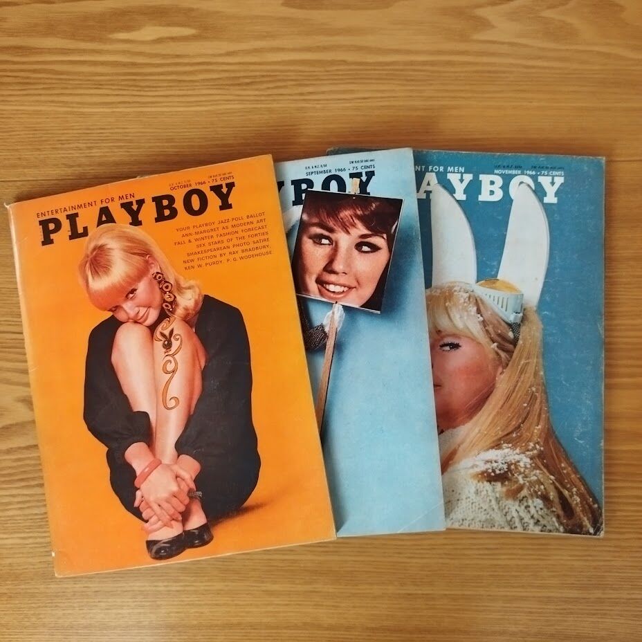 米『PLAY BOY』1966年度版 9月、10月、11月号 連続3冊セット 