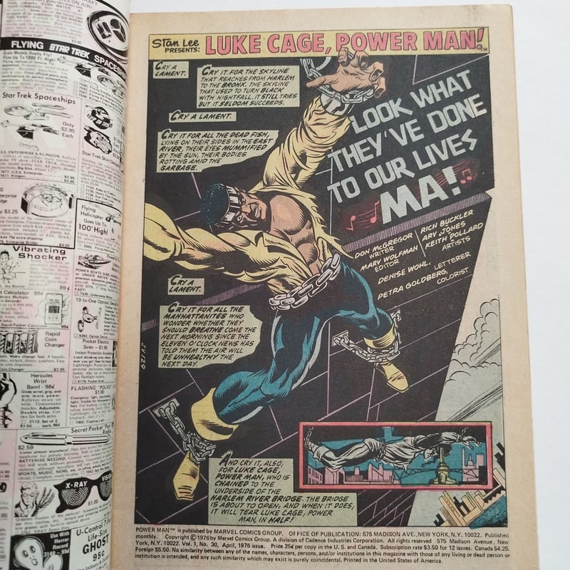 LUKE CAGE POWER MAN』マーベル・コミック70s黒人ヒーロー | 古書