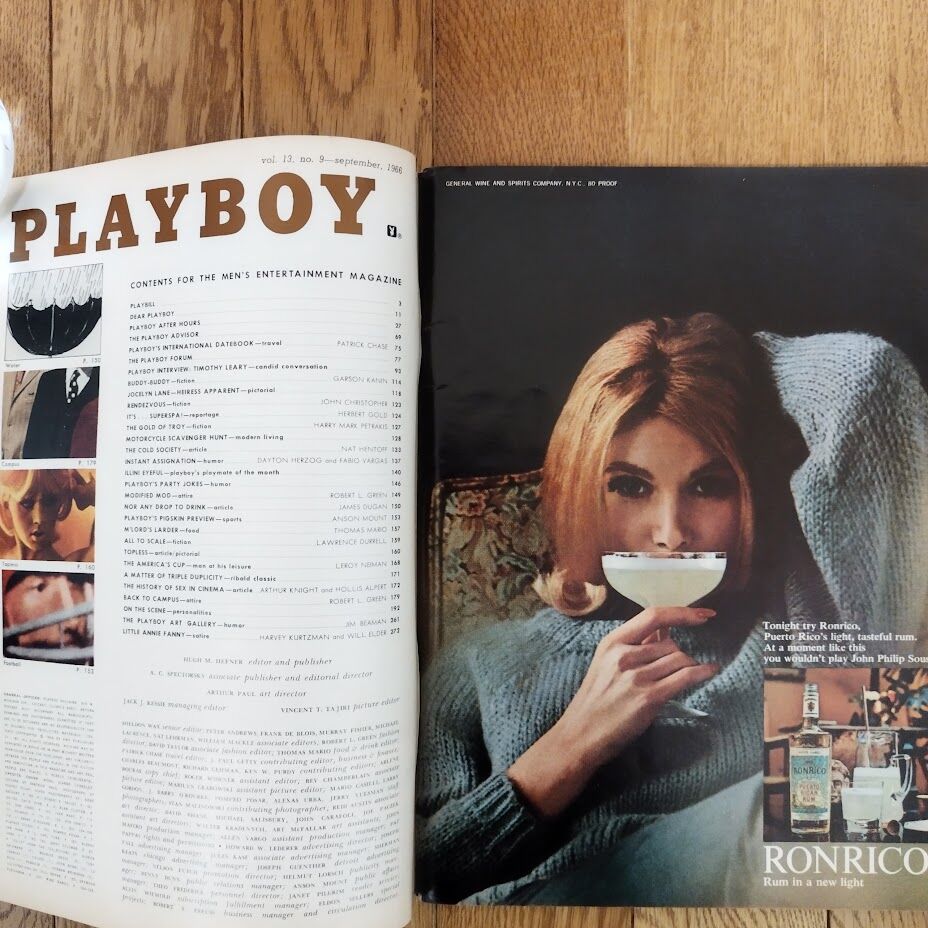 米『PLAY BOY』1966年度版 9月、10月、11月号 連続3冊セット | 古書ベリッシマ