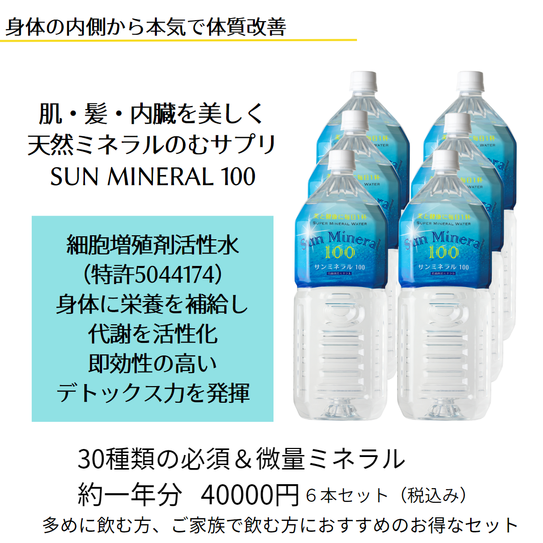 サンミネラル100(6本セット)送料無料 | SUN MINERAL