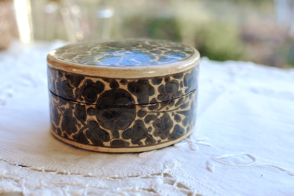 ペーパーマッシュボックス Paper mashe / Handmade in India |