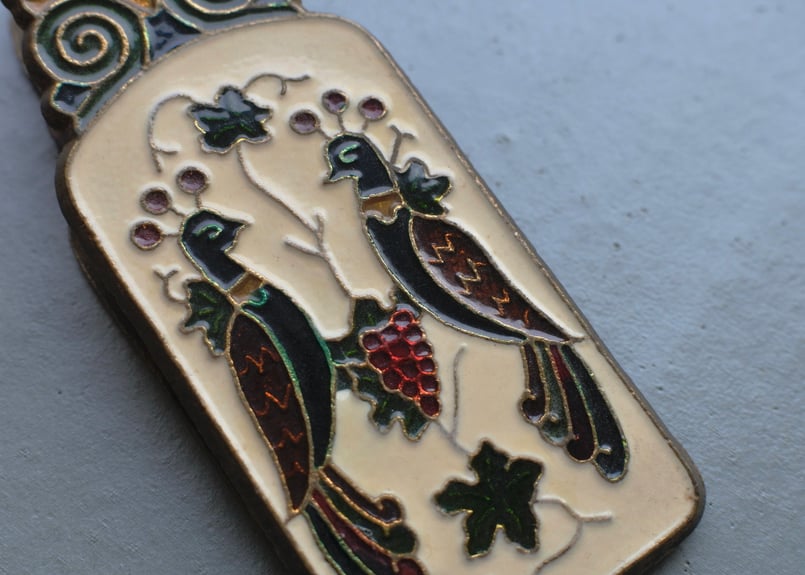 真鍮七宝焼 ペーパークリップ Enamel Paper Clip / Handmade in