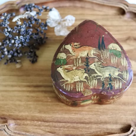 ペーパーマッシュボックス　Paper mashe / Handmade in India