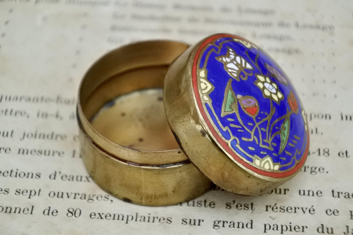七宝焼 ピルケース Enamel pill case / Made in Chine | to