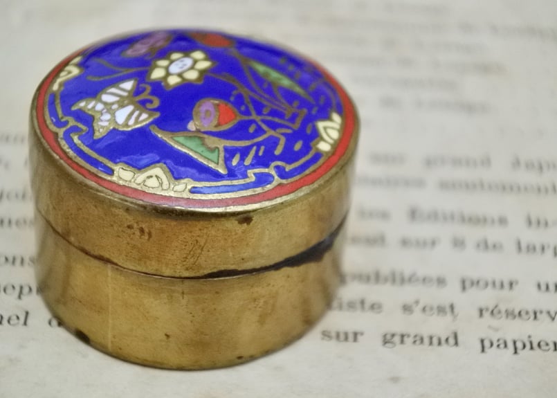 七宝焼 ピルケース Enamel pill case / Made in Chine | to