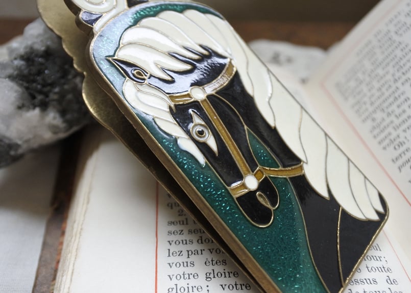 真鍮七宝焼 ペーパークリップ Enamel Paper Clip / Handmade in