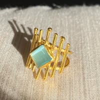 天然石リング〔キャッツアイ〕