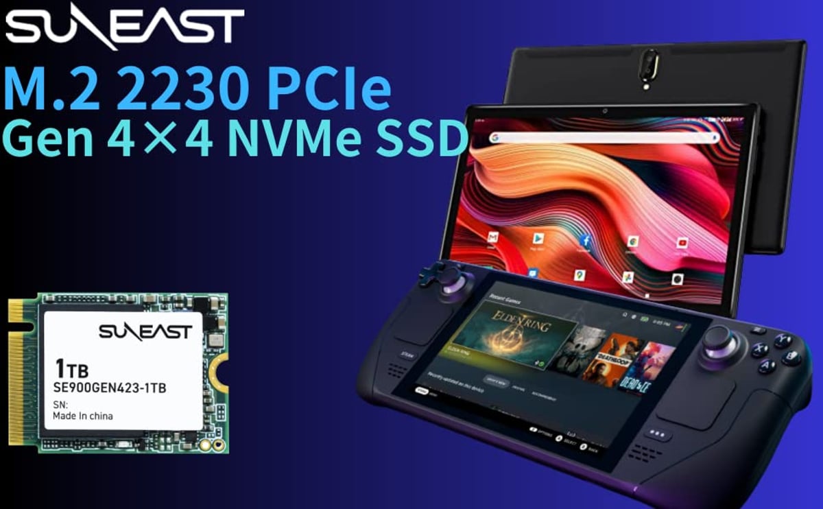 SUNEAST 1TB NVMe SSD M.2 2230 PCIe Gen 4×4 最大読込: 5，000MB/s