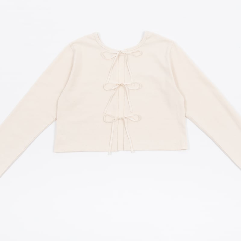 MarchAplilMay ショートトリプルリボントップス MarchAplilMay ショートトリプルリボントップス ショート丈